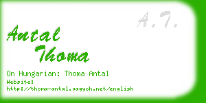 antal thoma business card